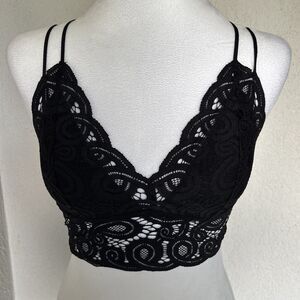 Victoria's Secret PINK Size XS Black Lace Bralette